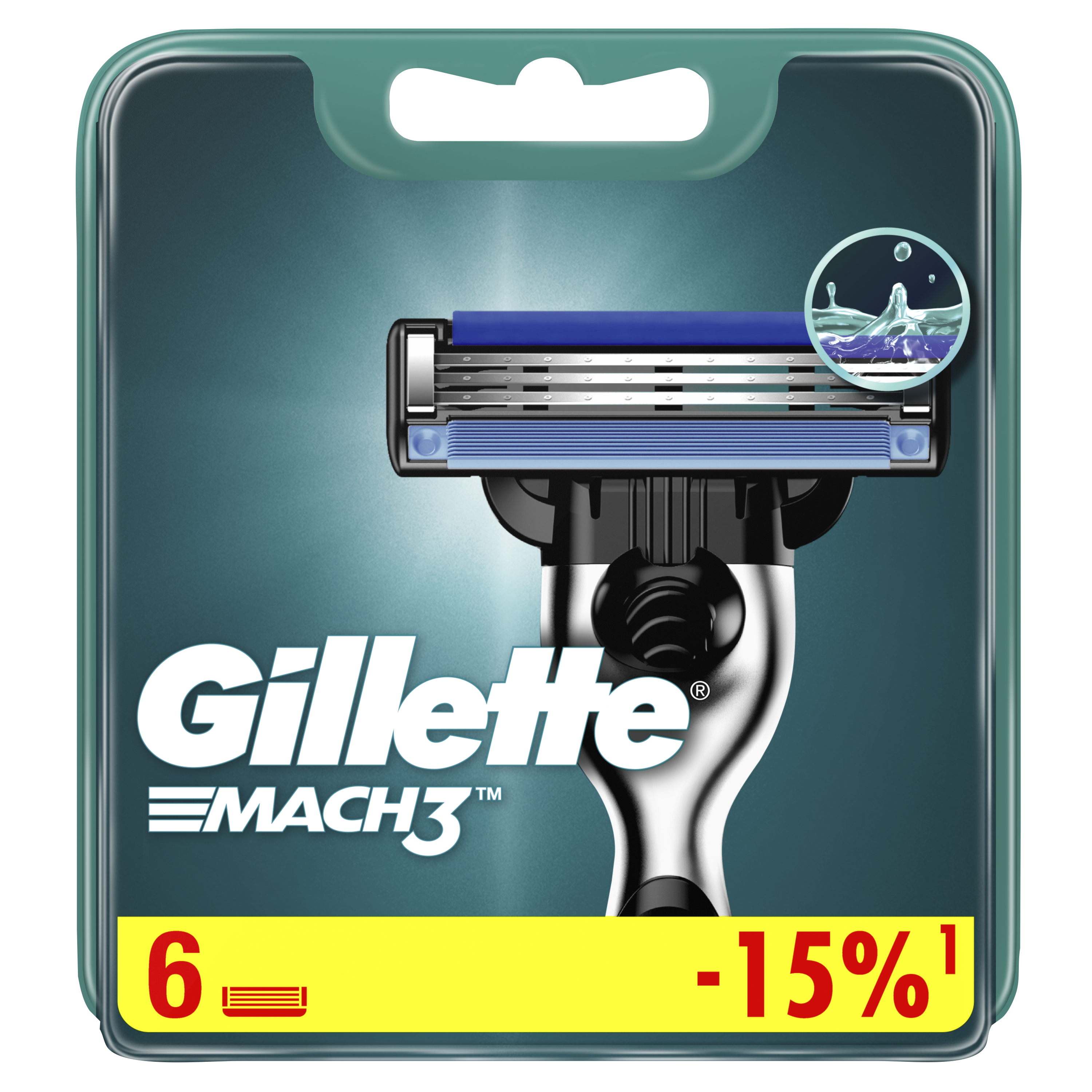 Сменные кассеты / лезвия для бритья мужские Gillette Mach 3 6 шт.