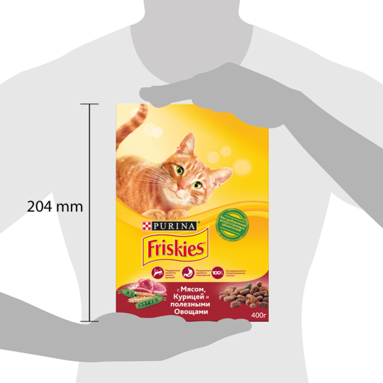 Корм для котов «Friskies» с мясом, курицей и овощами, 400 г