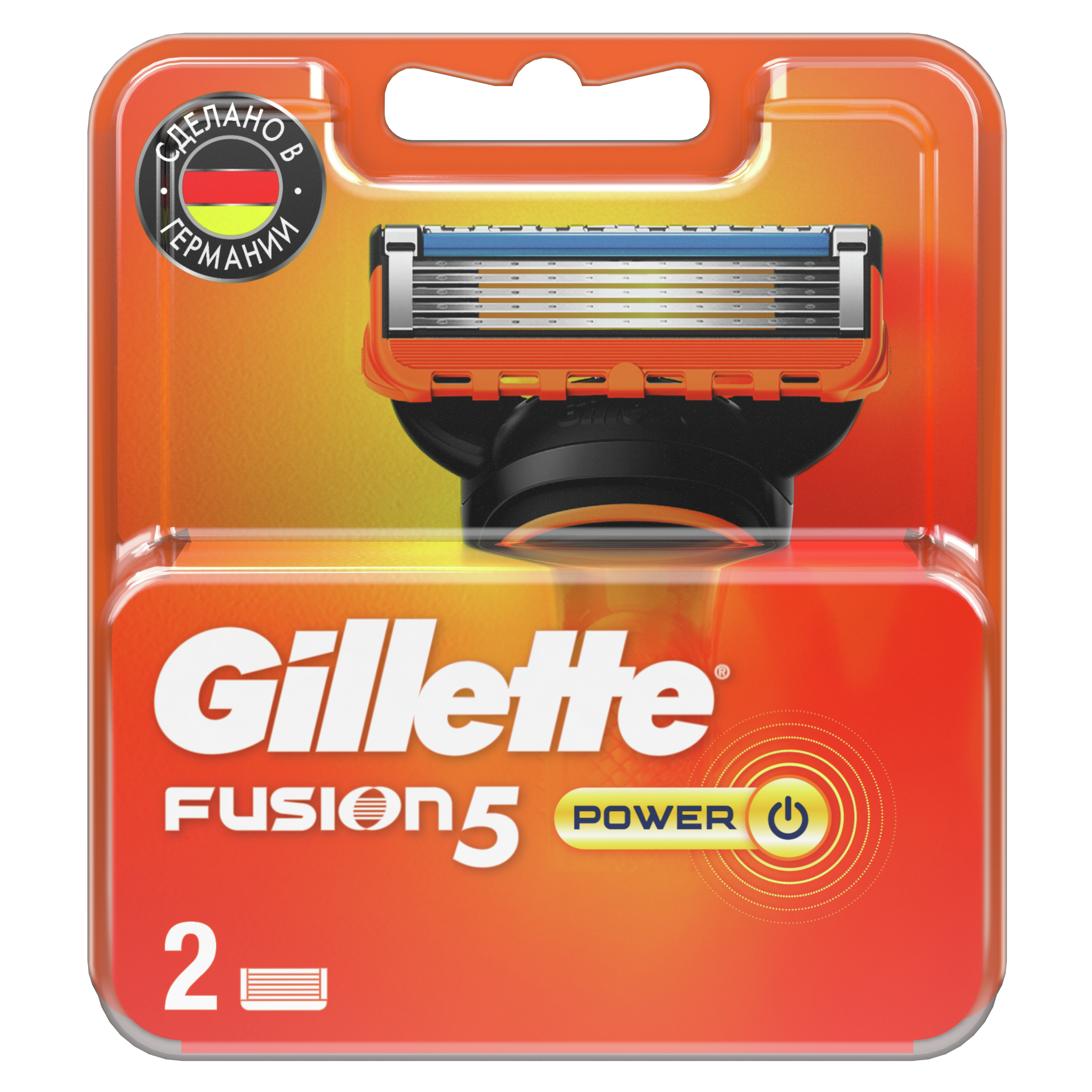 Смен­ные кас­се­ты / лезвия для бритья муж­ские Gillette Fusion 5 Power 2 шт.