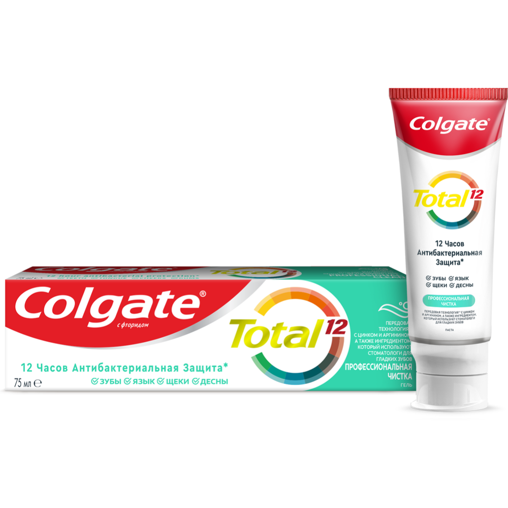 Зубная паста «Colgate» Total 12, профессиональная чистка, 75 мл #7