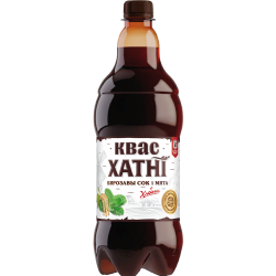 Квас «Хат­нi» Бя­ро­за­вы сок i мята, га­зи­ро­ван­ный, 1.4 л