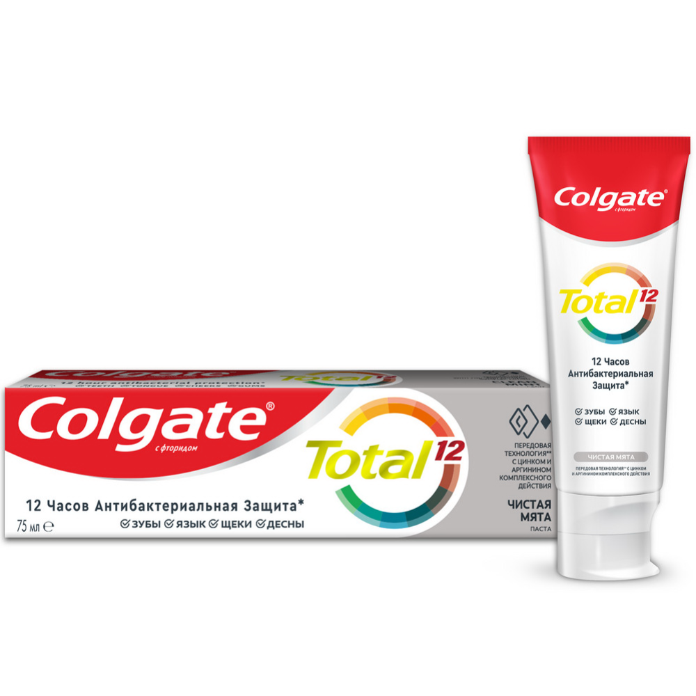 Зубная паста «Colgate Total 12» чистая мята, 75 мл