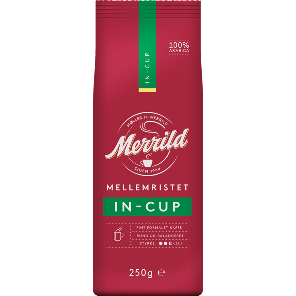 Кофе мо­ло­тый «Merrild» In-Cup, жа­ре­ный, 250 г
