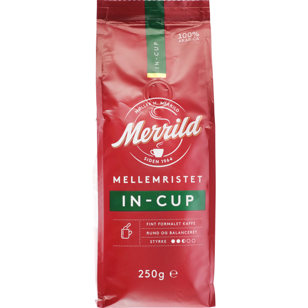 Кофе молотый «Merrild» In-Cup, жареный, 250 г #1