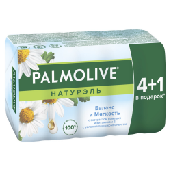 Мыло «Palmolive» с экс­трак­том ро­маш­ки и ви­та­ми­ном Е, 5x70 г  