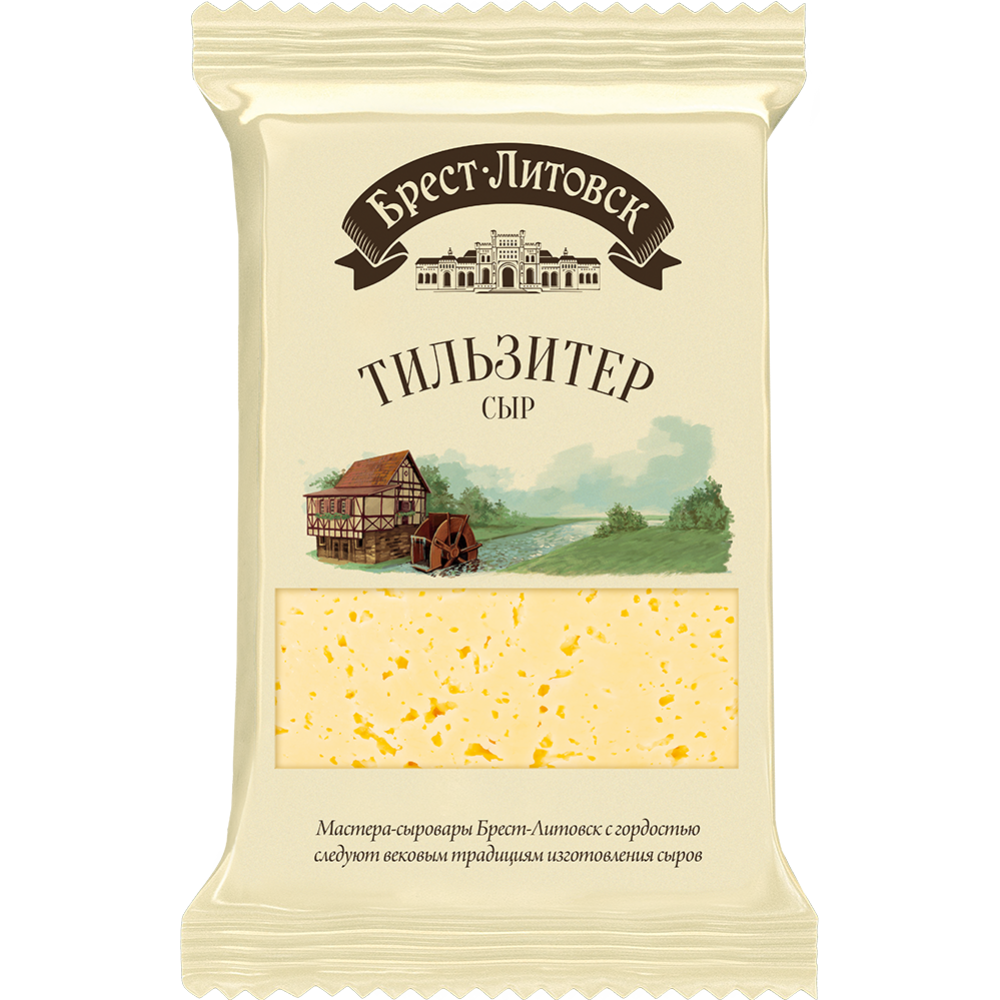 Сыр полутвердый «Брест-Литовск» Тильзитер, 45%, 200 г #0