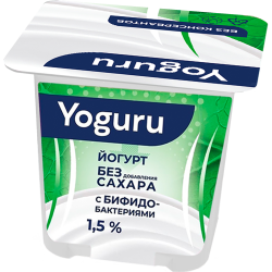 Йогурт «Yoguru» без кон­сер­ва­нов, 1.5%, 125 г