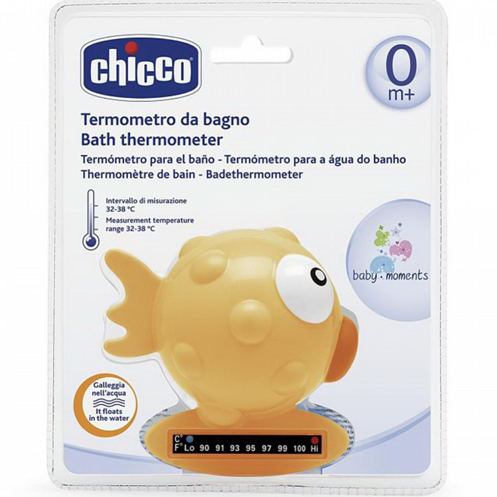 Картинка товара Термометр для ванны «Chicco» Рыба-Шар, 6564, 0+, жёлтый