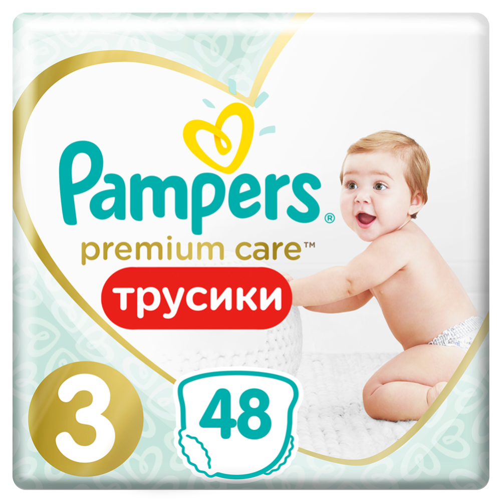 Подгузники-трусики «Pampers» Premium Care 6-11 кг, размер 3, 48 шт #0