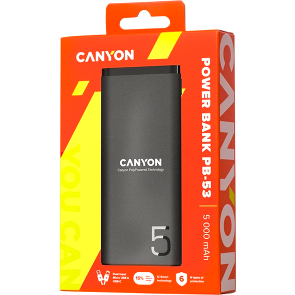 Портативное зарядное устройство «Canyon» CNE-CPB05B