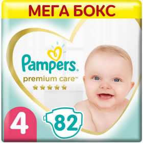 Под­гуз­ни­ки дет­ские «Pampers» Premium Care, размер 4, 9-14 кг, 82 шт
