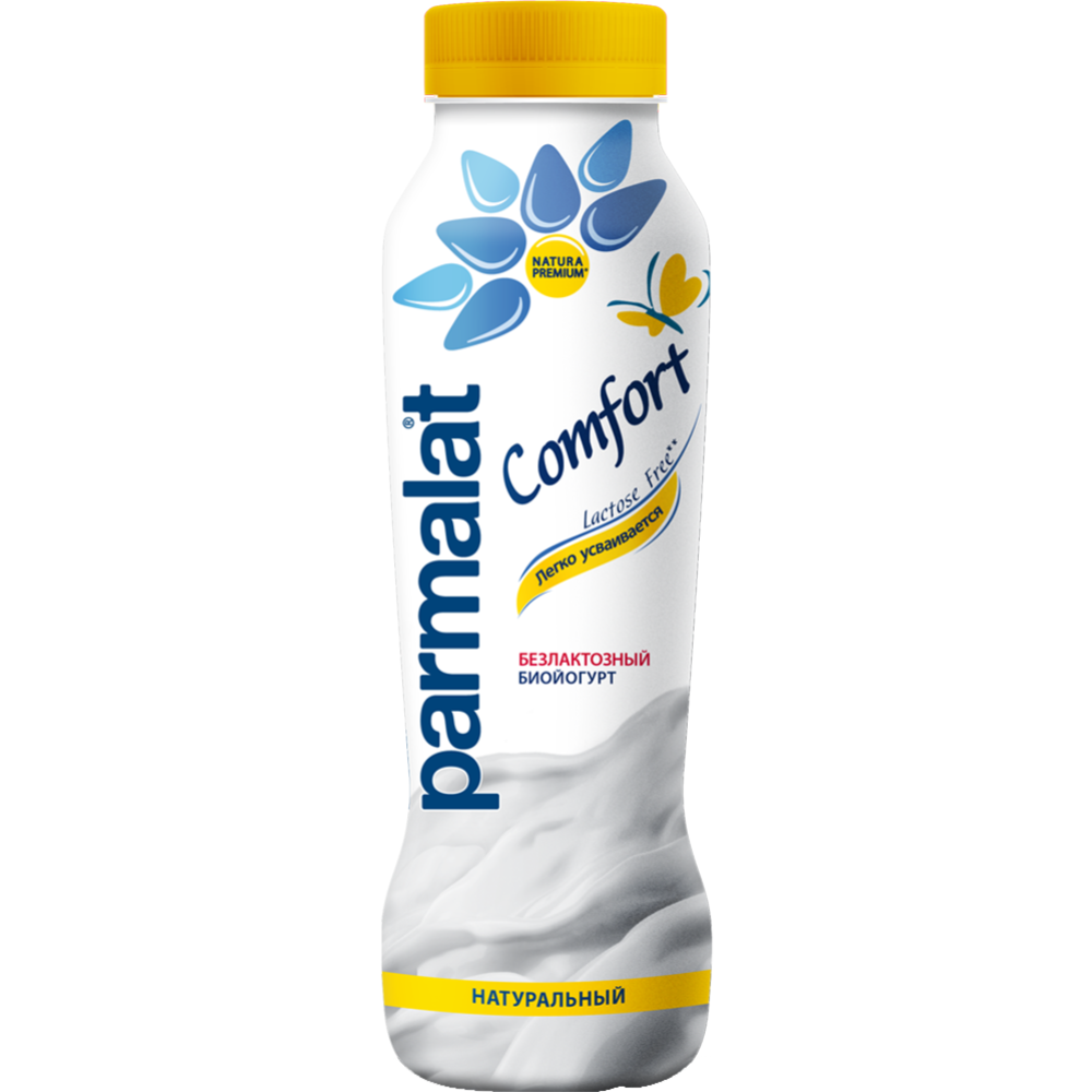 Биой­о­гурт «Parmalat» би­фи­до­бак­те­ри­я­ми без­лак­тоз­ный, 1,7 %, 290 г