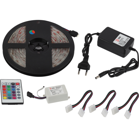 Светодиодная лента «ЭРА» 5050kit-14, 4-60-12-IP65-RGB-5m, Б0043070