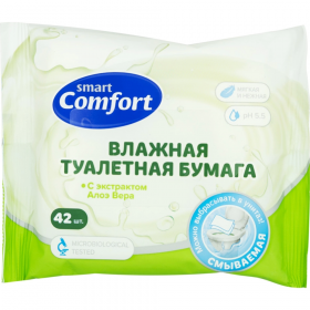 Влаж­ная туа­лет­ная бумага «А­ван­гар­д» Comfort smart №42, 42 шт
