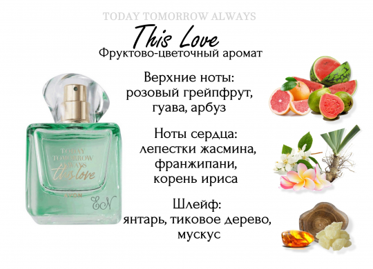 Парфюмерная вода Avon This Love для нее, 100мл