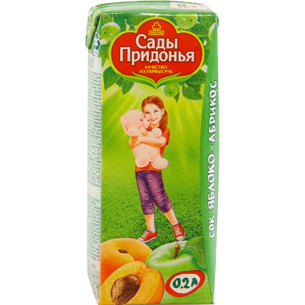 Сок детский «Сады Придонья» яблоко - абрикос, 200 мл #0