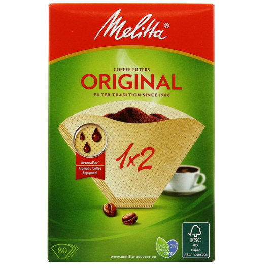 Комплект фильтров для кофе «Melitta» размер 2, 80 шт.