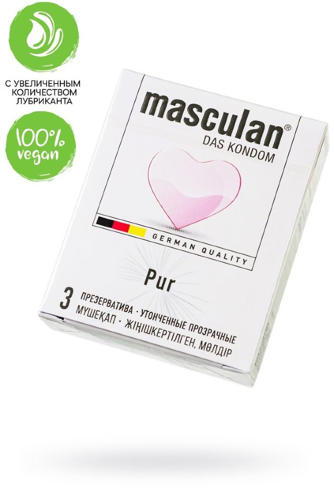 Презервативы Masculan Маскулан Pur, ультра тонкие презервативы, 3 шт