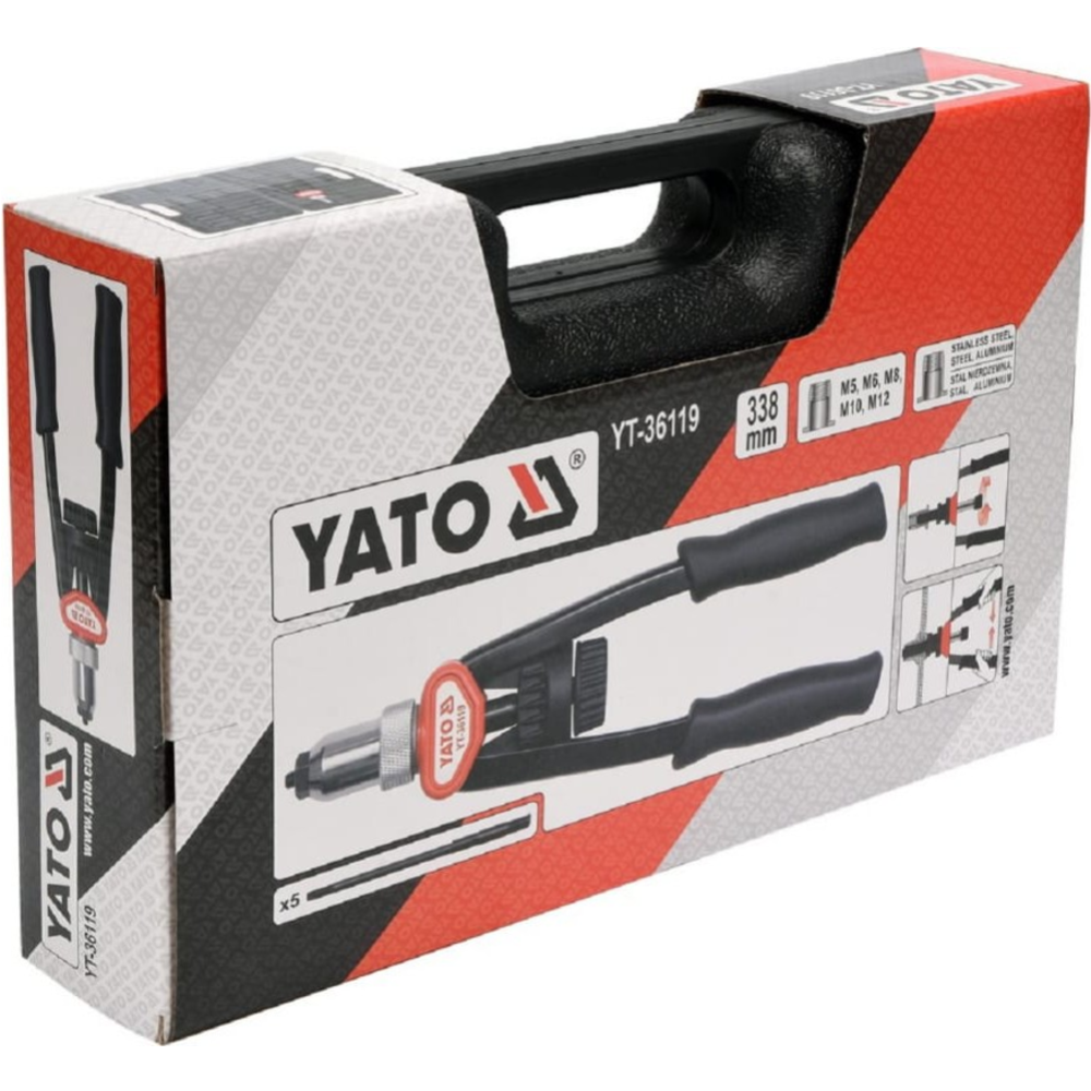 Ручной заклепочник «Yato» М5-М12, YT-36119