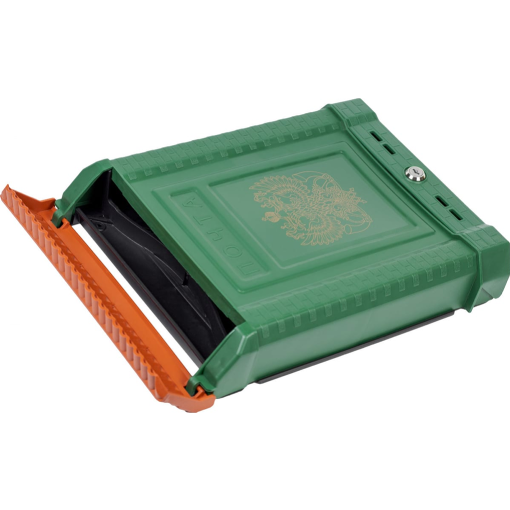 Почтовый ящик «Цикл» премиум, с орлом, 6026-00, зеленый