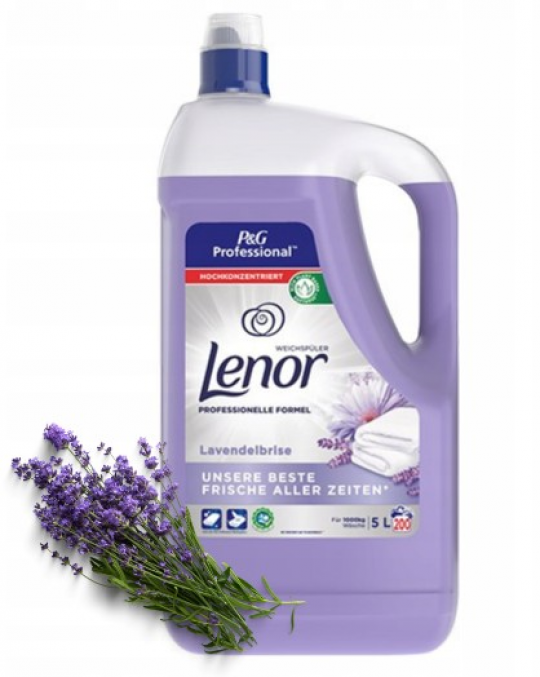 Кондиционер для стирки Lenor Professional Лаванда и ландыш, 5 литров (200 стирок)