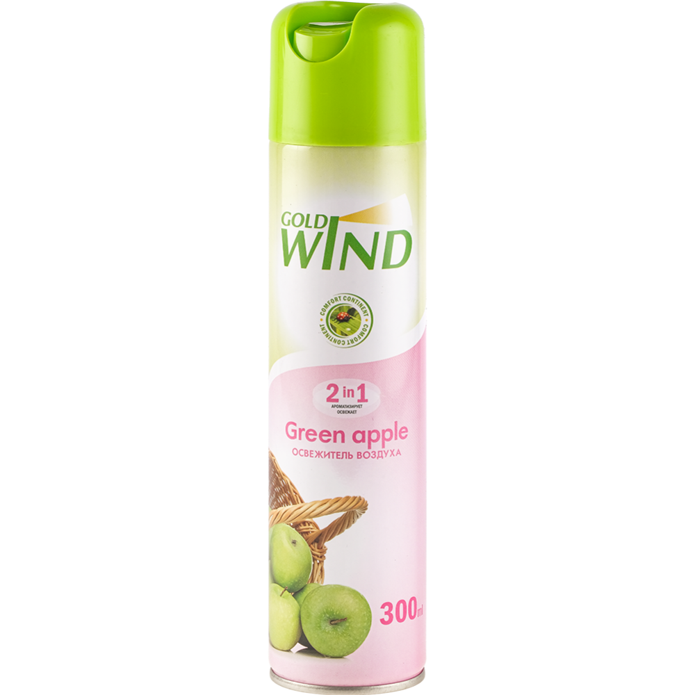 Освежитель воздуха «Gold Wind» Green apple, 300 мл