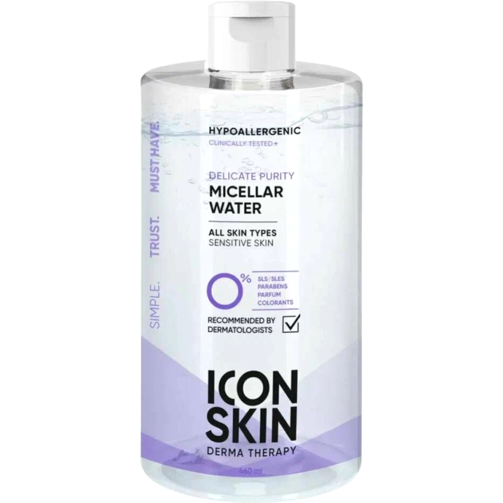 Картинка товара Мицеллярная вода «Icon Skin» Delicate Purity, очищающая, 450 мл