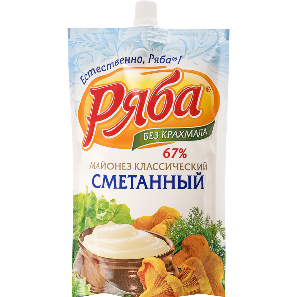 Майонез «Ряба» Классический сметанный, 67%, 350 г #0