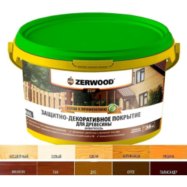 Аквалазурь «Zerwood» белая, 2.5 кг