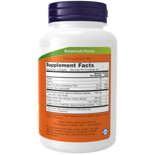 Prostate support Now Foods, 90 капс.