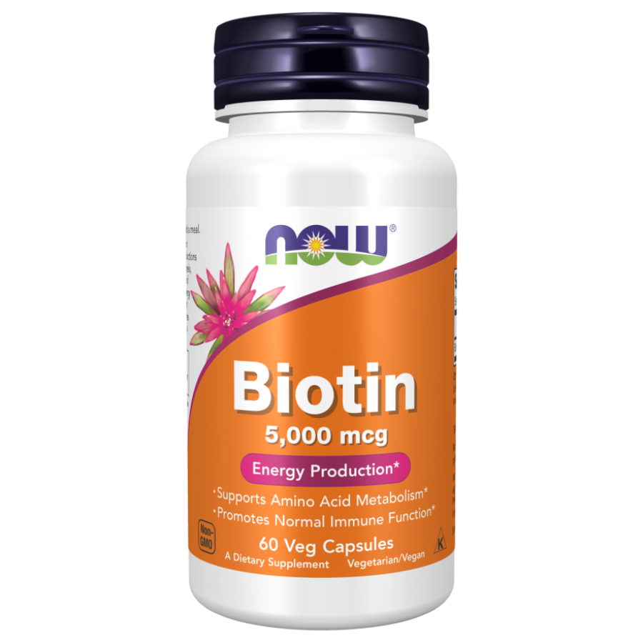 Биотин 5000 Now Foods Biotin 5000 , 60 капс.