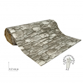 Мягкие 3D панели В РУЛОНЕ для стен коллекция "Камень" 700х6000х4мм