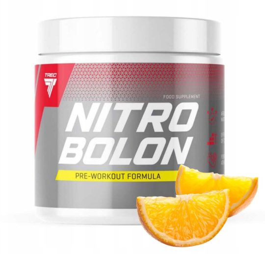 Пред­тре­ни­ро­воч­ный ком­плекс Trec Nutrition Nitrobolon,300 г, вкус апельсин