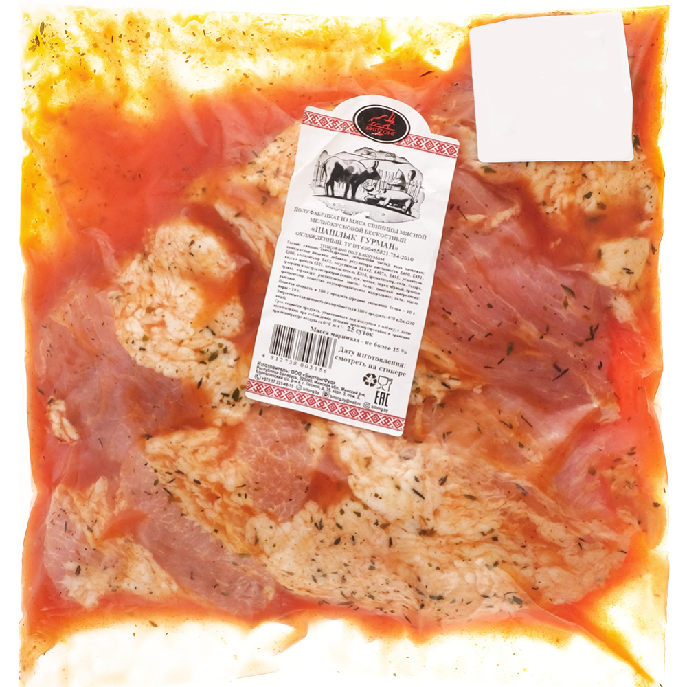 Шашлык из мяса свинины «Гурман» охлажденный, 1 кг #0