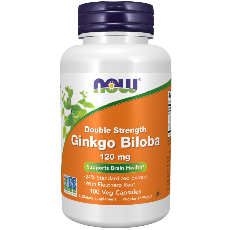 Гинкго Билоба Now Foods Ginkgo Biloba, 100 капс.