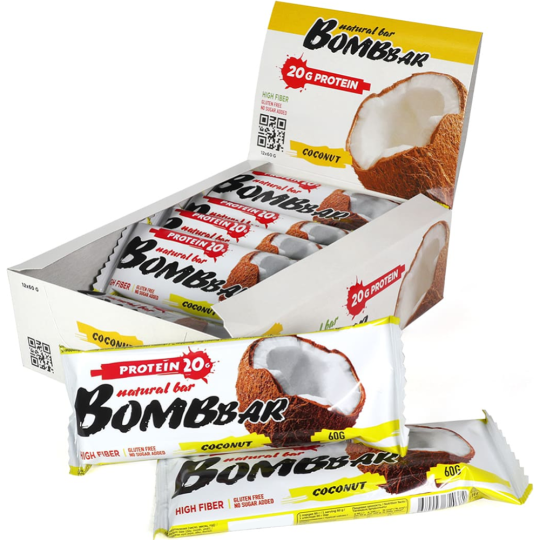 Батончик неглазированный «Bombbar» Coconut, 60 г