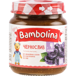 Пюре фрук­то­вое «Bambolina» чер­но­слив, 100 г