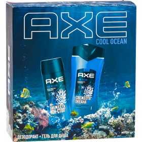 По­да­роч­ный набор «AXE» Cool ocean, гель для душа+дез­одо­рант, 250+150 мл