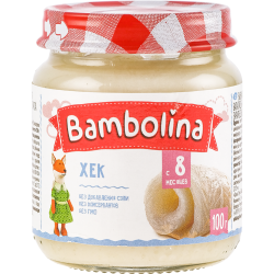 Пюре рыбное «Bambolina» хек, 100 г