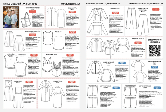 ЖУРНАЛ Я ШЬЮ № 25 КОЛЛЕКЦИЯ SIZE + ДЛЯ ЛЕТНЕГО ОТДЫХА