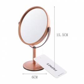 Farres Зеркало косметическое, овальное, двустороннее (увеличение Х5) на ножке 8,5х15,5х6 см CM002