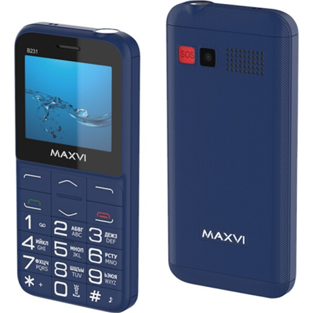 Мобильный телефон «Maxvi» B231, синий