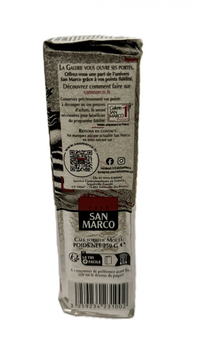 Кофе SAN MARCO молотый "Pur Arabica Premium", 250г.