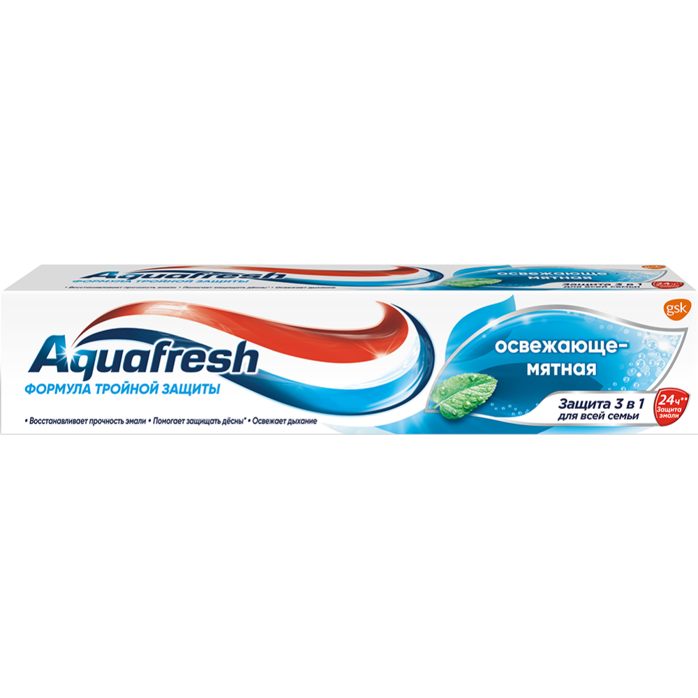 Зубная паста «Aquafresh» Тройная защита, освежающе-мятная, 100 мл #0