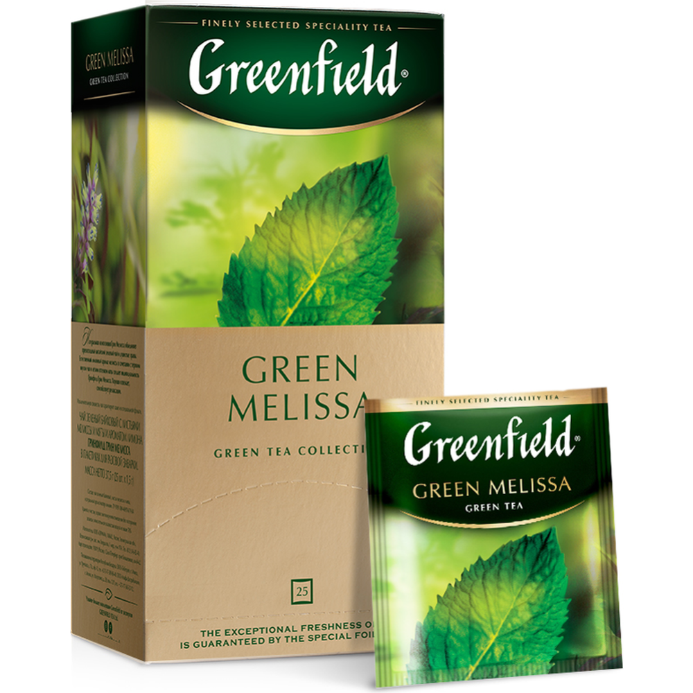 Чай зеленый «Greenfield» Green Melissa, 25х1.5 г #1