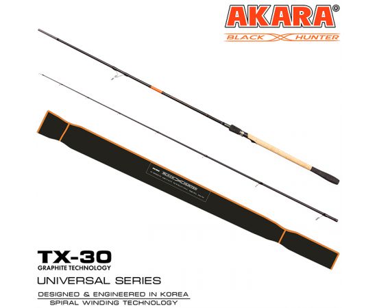 Спиннинг Akara Black Hunter (28-80) XH802 2,44 м