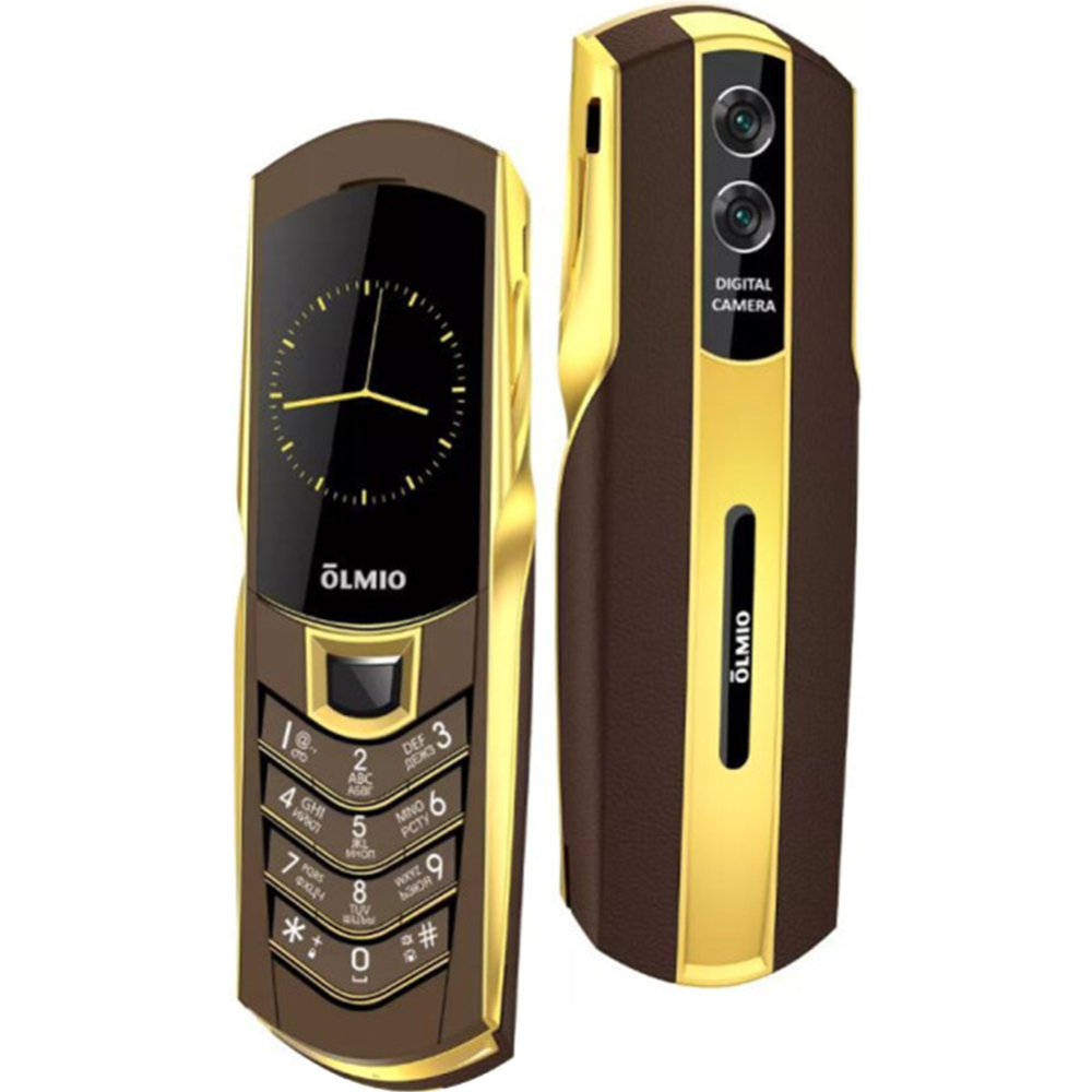 Мобильный телефон «Olmio» K08, кофе/золото