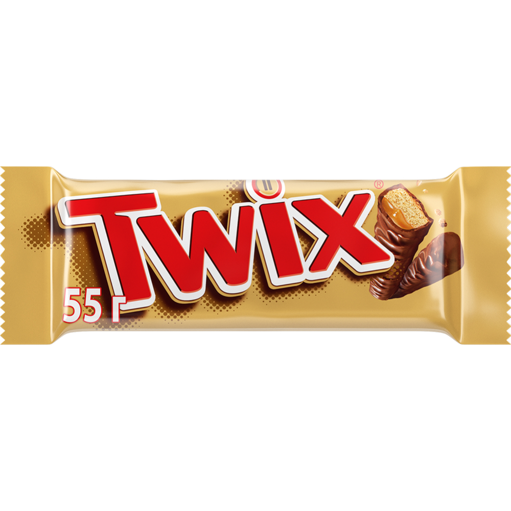 Шоколадный батончик «Twix» с карамелью, 55 г #0