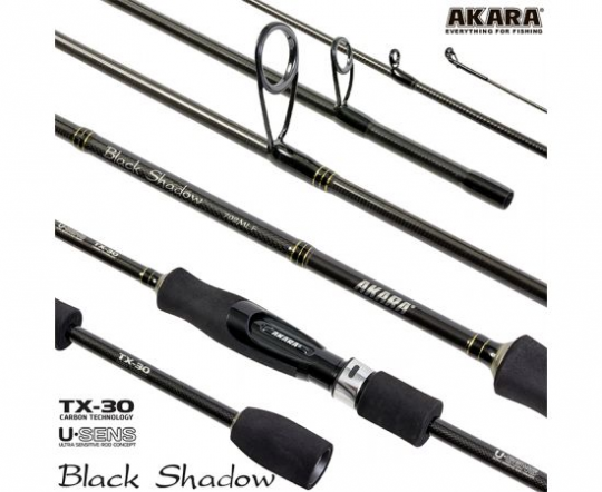 Спиннинг Akara SL1001 Black Shadow 702MLF TX-30 (3,5-10,5) 2,1 м