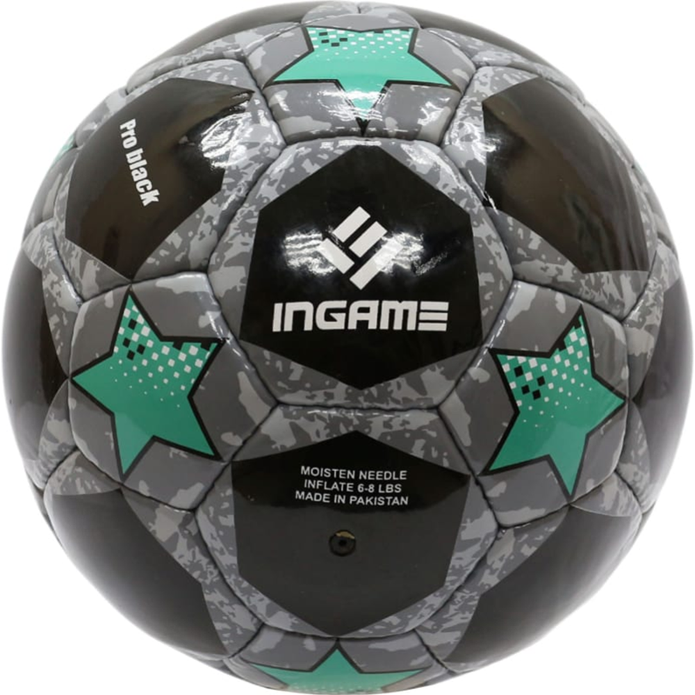 Футбольный мяч «Ingame» Pro Black №5 IFB-117, черный/синий